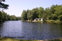 Antrim, NH - Gregg Lake with Plane